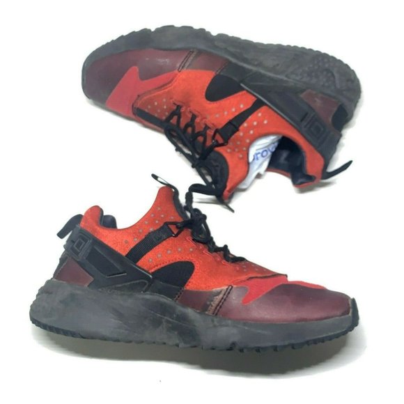 Nike Huarache Utility Men's Red Athletic Gym - Picture 4 of 7